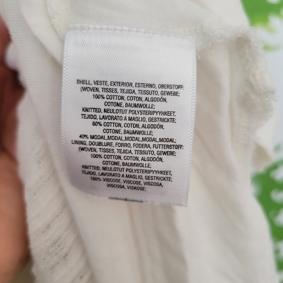 Anthropologie Cream Pleated Blouse with Bib Collar - Picture 7 of 10